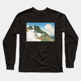 Asahigadake from Mount Hakuba by Kawase Hasui Long Sleeve T-Shirt